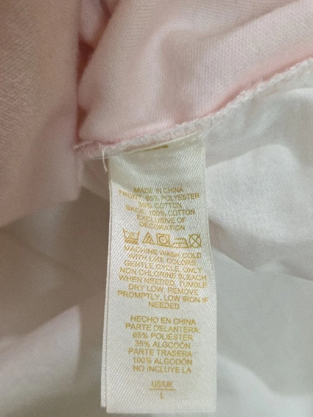 kate spade Pale Pink Bow-Accent Layered Sweatshirt Size 1 Small Relaxes